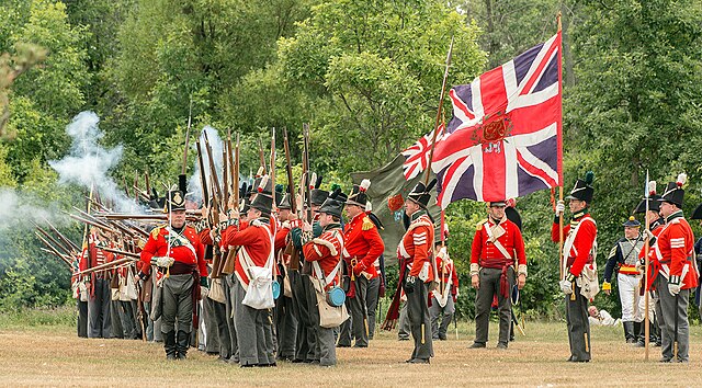 War of 1812 re-enactment, Stoney Creek, Ontario, an annual event (June) at Battlefield House