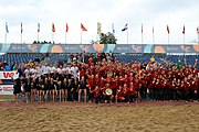 Deutsch: Beachhandball Europameisterschaften 2019 (Beach handball Euro); Tag 6: 7. Juli 2019 – Siegerehrungen English: Beach handball Euro; Day 6: 7 July 2019 – Medal ceremony