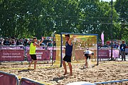 Deutsch: Beachhandball bei den Olympischen Jugendspielen 2018; Tag 7, 13. Oktober 2018; Jungen, Halbfinale – Argentinien-Portugal 1:2 English: Beach handball at the 2018 Summer Youth Olympics at 13 October 2018 – Boys Semifinal – Argentina-Portugal 1:2