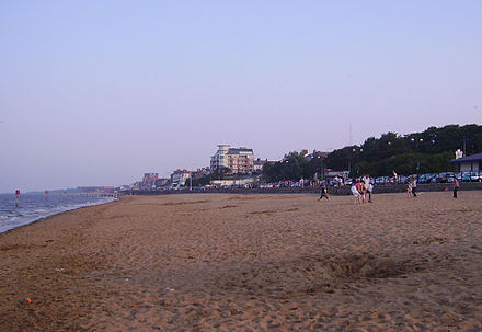 Seafront and beach at Cleethorpes
