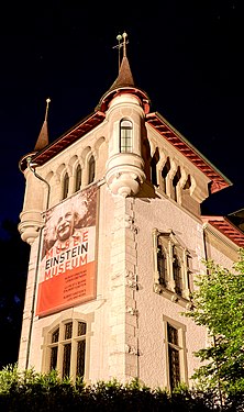 Bern Historical Museum / Einstein Museum East Tower With Night Sky
