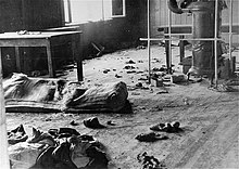 Block 20 of the Mauthausen concentration camp after Soviet POW mass escape.jpg