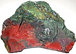 Jasper variety bloodstone, provenance doubtful, possibly Deccan Traps India