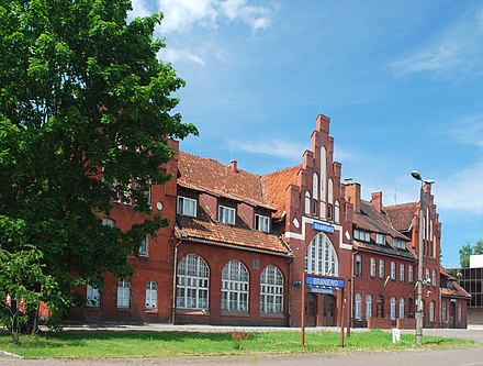 The Braniewo train station