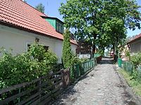 Former Brzeźno fishing village Miła Street