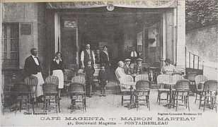 Le café Magenta de la maison Marteau durant l'entre-deux-guerres