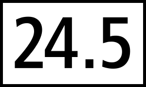 4.73 Plaque indiquant le nombre d’hectomètres