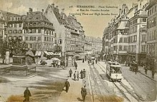 CIGOGNE 308 - STRASBOURG - Place Gutenberg et rue des Grandes Arcades.JPG