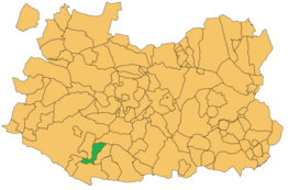 Kaart van Cabezarrubias del Puerto