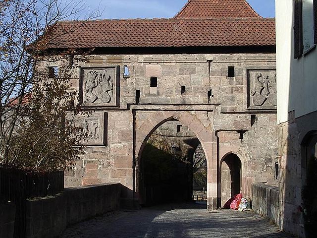 Castle gate with bridge