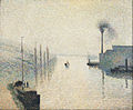 Camille Pissarro, Französisch - L'Île Lacroix, Rouen (Die Wirkung von Nebel) - Google Art Project.jpg