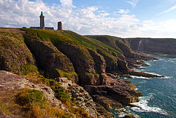 The cliffs of Cap Fréhel and its lighthouses