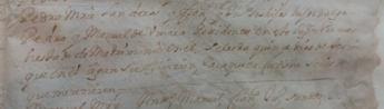 Padrón de Carasa (Junta de Voto) de 1710 dónde se pide a Pedro y Manuel de Umara que demuestren su condición de hidalgos en el plazo de quince días.