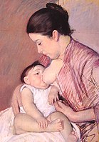 Μητρότητα (1890), παστέλ.