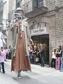 Català: Cavalcada de gegants de les festes de la Mercè del 2008, al tram del carrer Cardenal Casañas, carrer del Pi, carrer Canuda i la Rambla