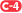 Dojíždějící C4 (červená).svg