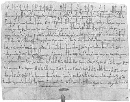 Charter of confirmation granted by Alan to John of Newbiggin.