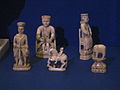 A Russian set made of walrus ivory, 1750s