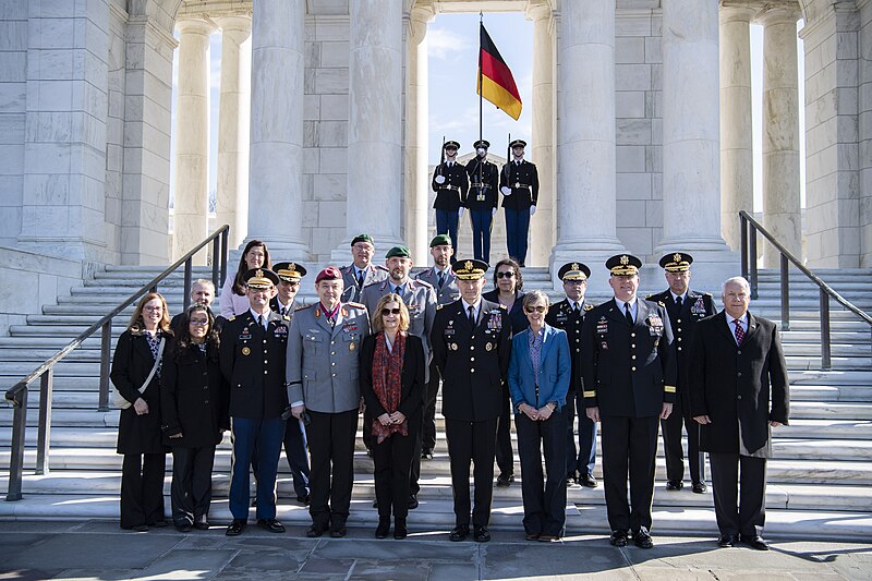 File:Chief of Staff of the Germany Army Lieutenant General Alfons Mais participates in an Army Full Honors Wreath-Laying Ceremony at the Tomb of the Unknown Soldier at Arlington National Cemetery on February 1, 2024 - 27.jpg
