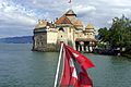 Deutsch: Schloss Chillon im Genfer See, Schweiz English: Castle Chillon on Lake Geneva, Switzerland Français : Français : Château de Chillon sur le lac Léman, Suisse