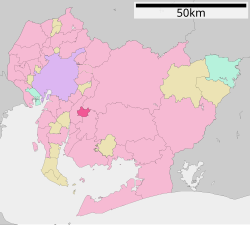 Location of Chiryū in ایچی پریفیکچر