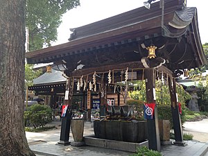 Chozuya and rest house of Kushida Shrine.JPG