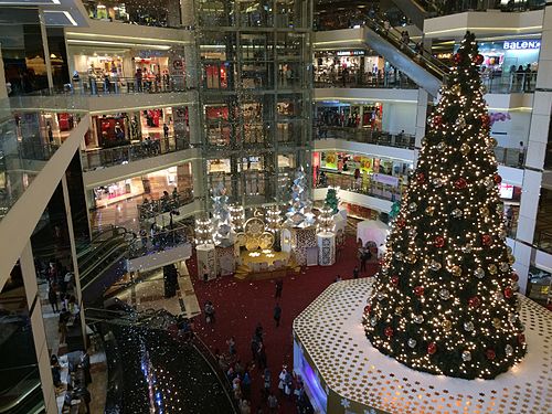 Christmas tree in Mall Taman Anggrek, Jakarta, Indonesia