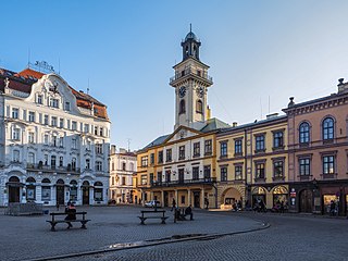 Cieszyn Place in Silesian, Poland