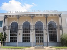 City Bank and Trust Company is one of several financial institutions in downtown Natchitoches.