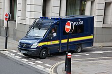 City of London Police public disorder response vehicle City of London Police LS09 VGK, 23 October 2013.jpg