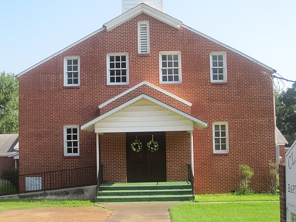 Camp Claiborne chapel relocated to become Clarence Baptist Church in 1948.