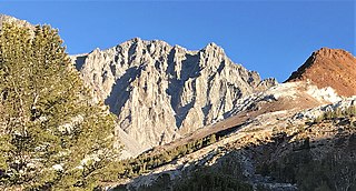 Cloudripper Mountain peak of the Sierra Nevada in California, United States