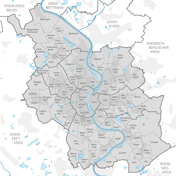 File:Cologne subdivisions boroughs grey.svg