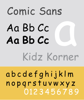 Comic Sans typeface