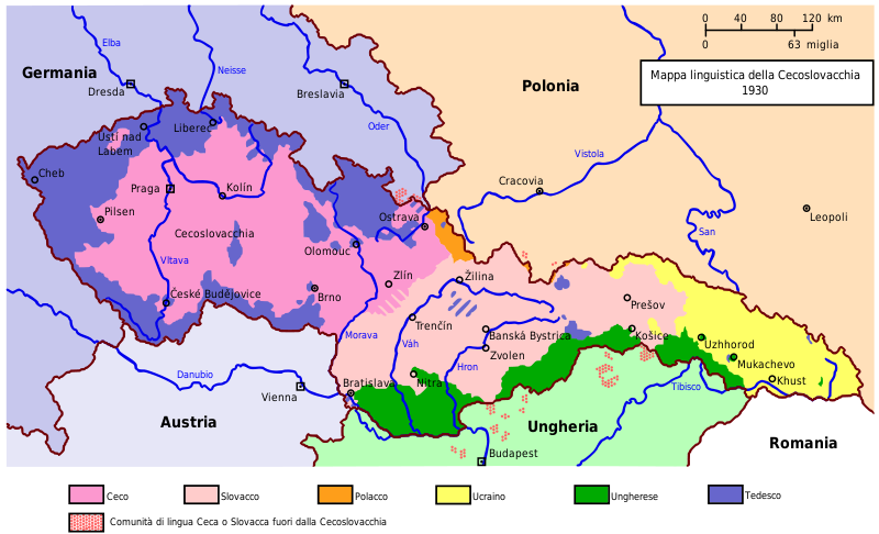 File:Czechoslovakia 1930 linguistic map - it.svg