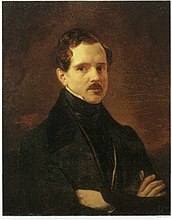 Portret van de musicoloog en amateurmuzikant Modest Dmitrievich Rezvoi (1837/1838).