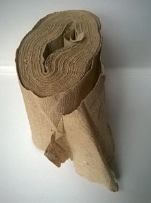 Crepe secondary raw material toilet paper DDR Klopapier.jpg