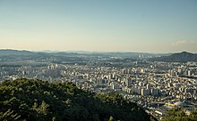View of Daejeon City from Bomunsan Fortress