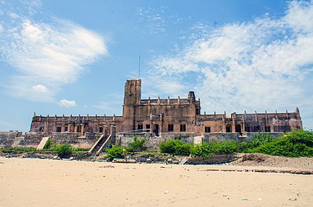 Dansborg Fort from the beach, Tranquebar