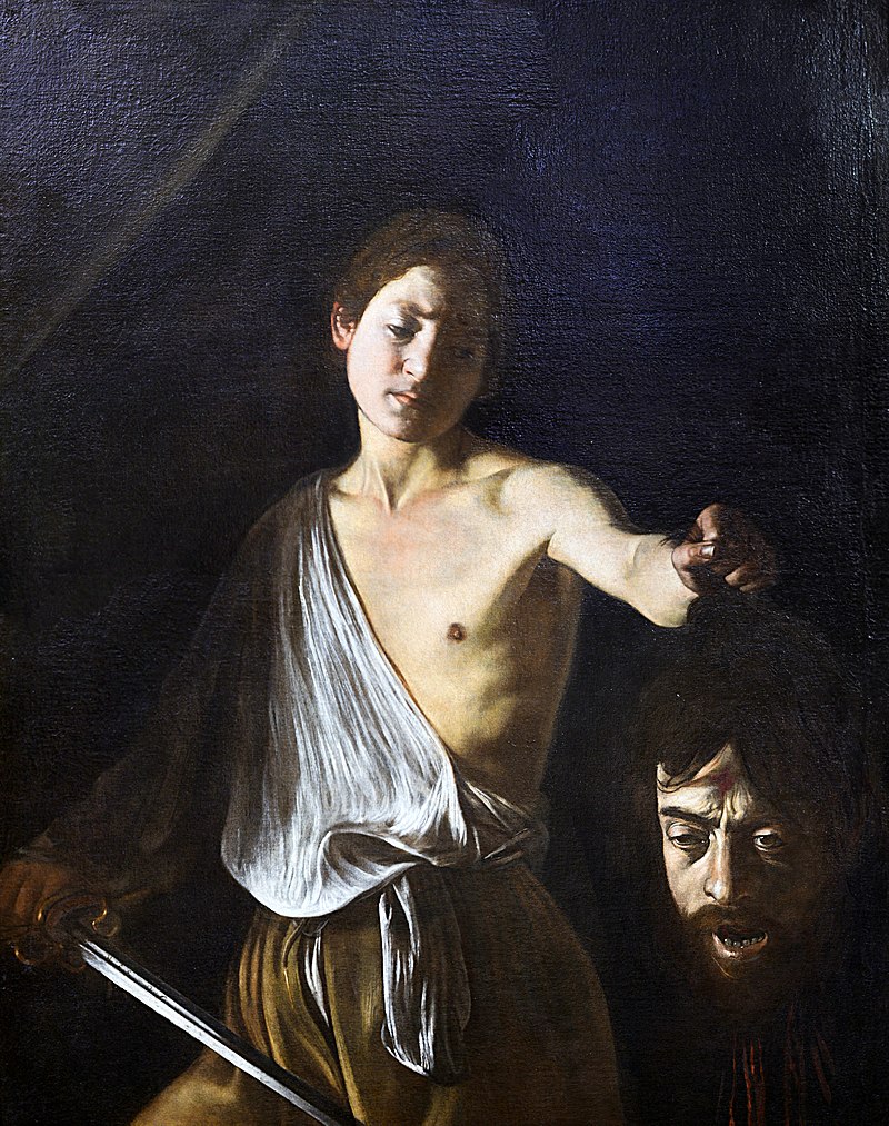 David holding the head of Goliath by Caravaggio (Rome).jpg