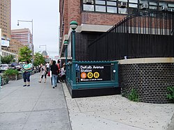 Street stair DeKalb Avenue-Fleet Street Entrance.JPG