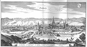 Ansbach in the 17th century De Merian Frankoniae 108.jpg