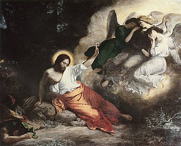Le Christ au jardin de Gethsémani Eugène Delacroix, 1827 Église Saint-Paul Saint-Louis, Paris[5]