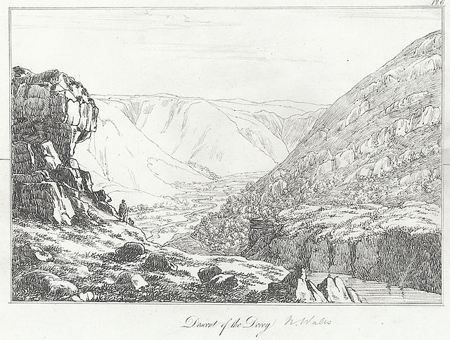  Cwymp yr Afon Dyfi, 1815, gan John George Wood, 1768-1838