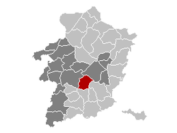 Ligging van Diepenbeek in die provinsie Limburg