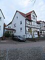 two-storey half-timbered house as a single house