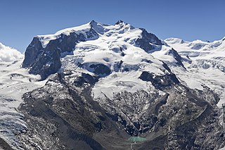 Monte Rosa Massif in Switzerland and Italy