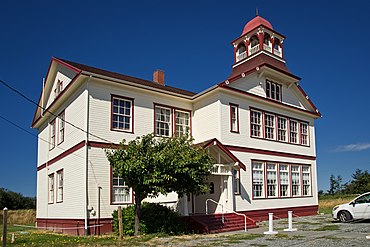 This is an image of a place or building that is listed on the National Register of Historic Places in the United States of America. Its reference number is 88000627. Dungeness School