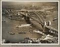 Dutch mail packet New Zeeland ship passing under Sydney Harbour Bridge, 19 March 1932 (6173530889).jpg