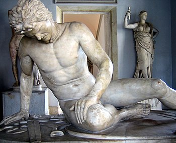 A Roman copy of a Greek statue commemorating t...